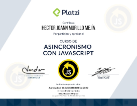 certificado de Asincronismo en JavaScript